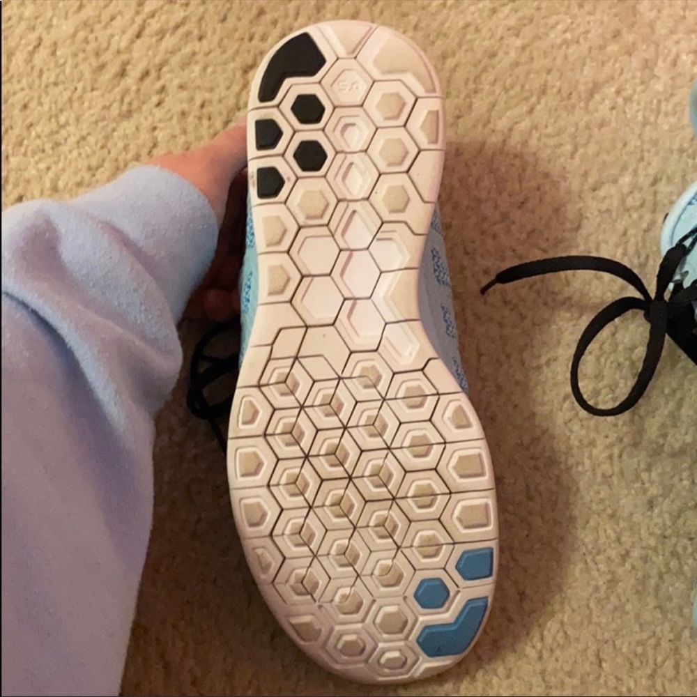 Teal Nike sneakers